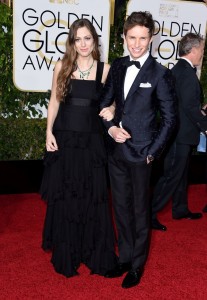 Eddie Redmayne wears OMEGA Globemaster at Golden Globe Awards